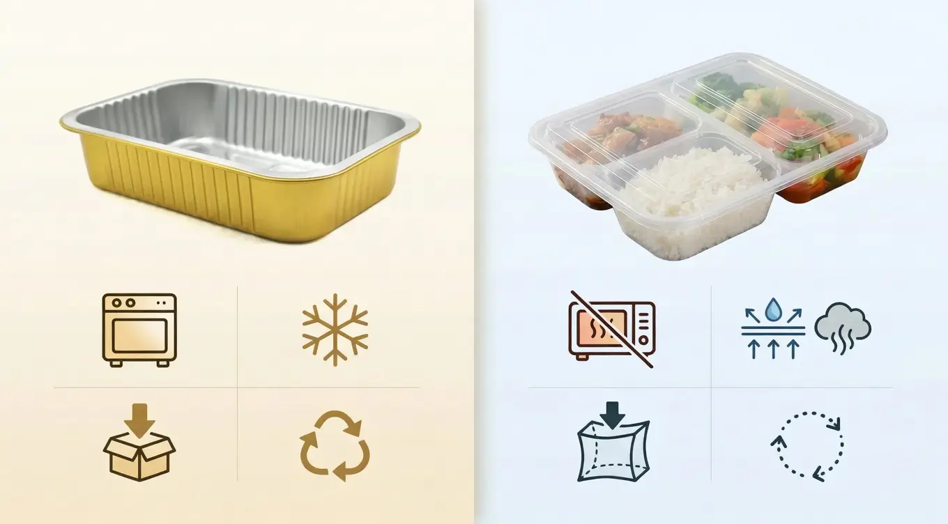 Aluminum Foil Containers vs Plastic To-go Container